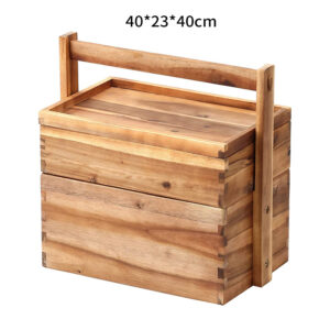 wood food container