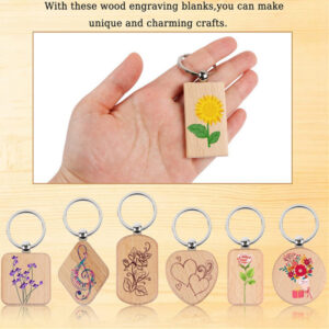Wooden keychain 4 1