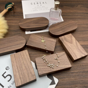 Black Walnut Wood Base Stand