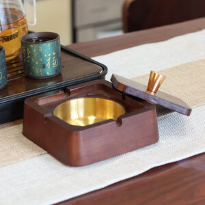 Wooden ashtray 5